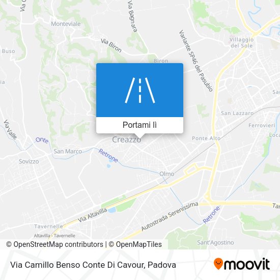 Mappa Via Camillo Benso Conte Di Cavour