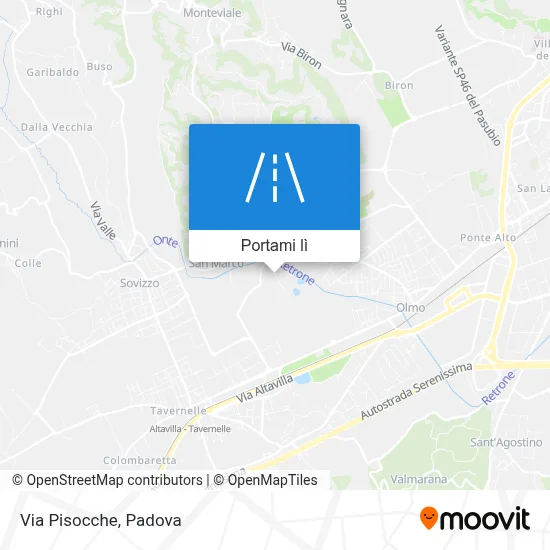 Mappa Via Pisocche