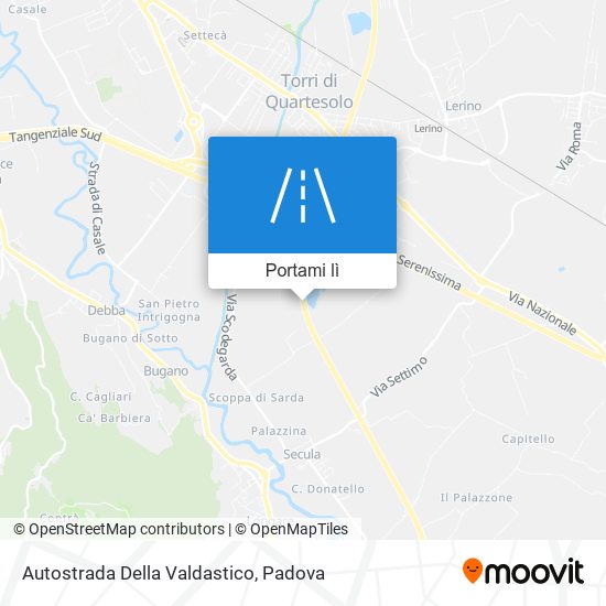 Mappa Autostrada Della Valdastico