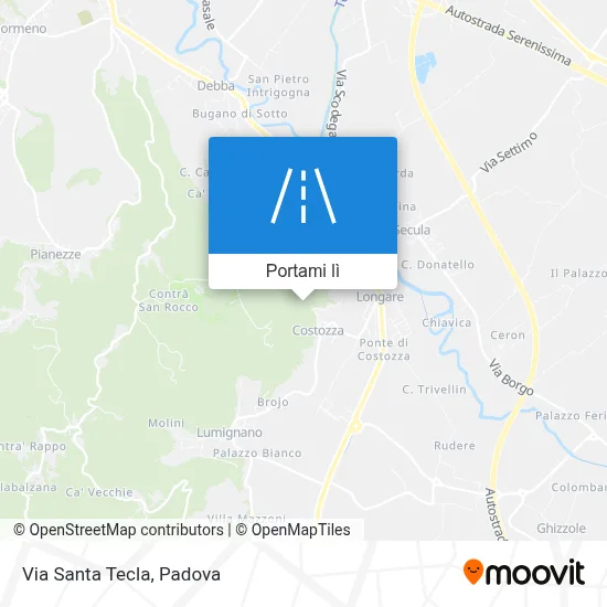 Mappa Via Santa Tecla