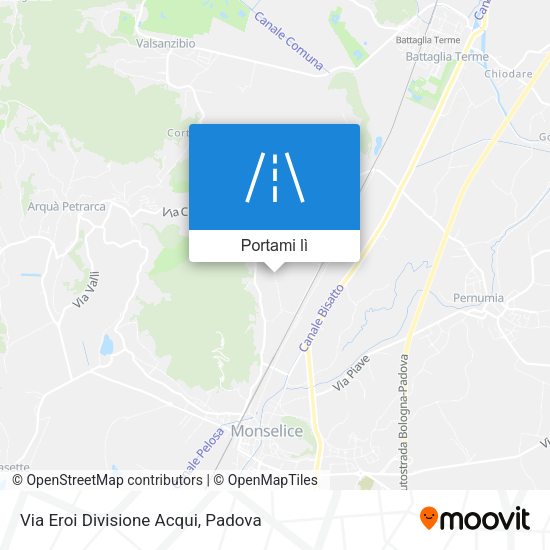 Mappa Via Eroi Divisione Acqui