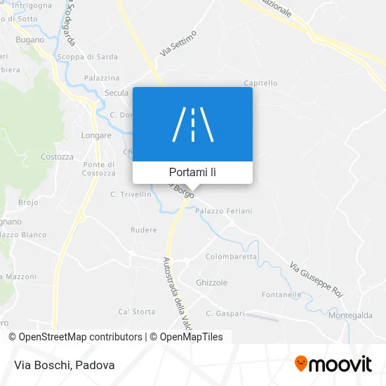 Mappa Via Boschi