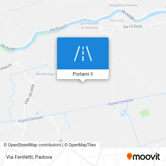 Mappa Via Feniletti