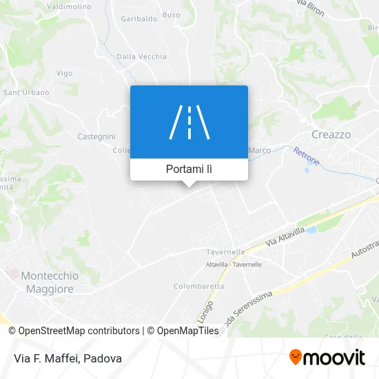Mappa Via F. Maffei