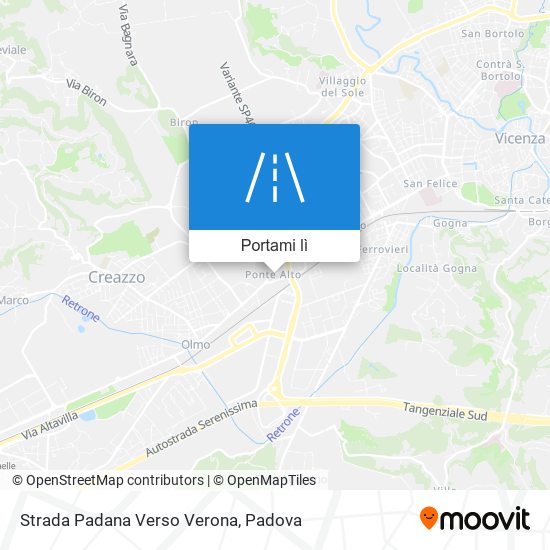 Mappa Strada Padana Verso Verona