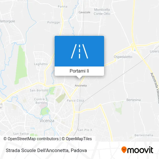 Mappa Strada Scuole Dell'Anconetta
