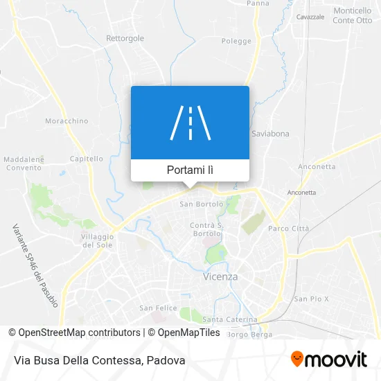 Mappa Via Busa Della Contessa
