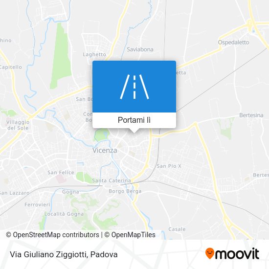 Mappa Via Giuliano Ziggiotti