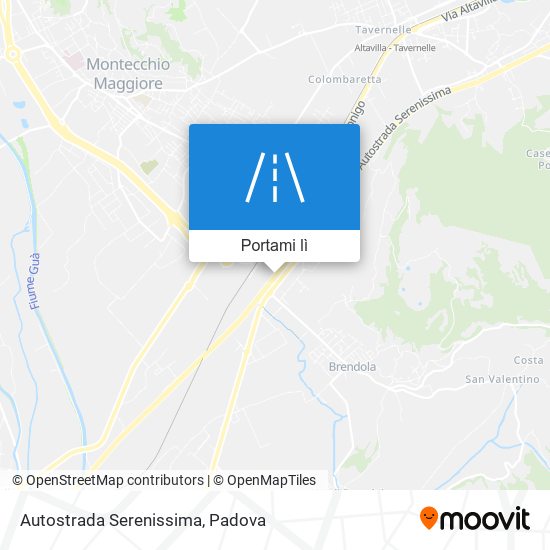 Mappa Autostrada Serenissima