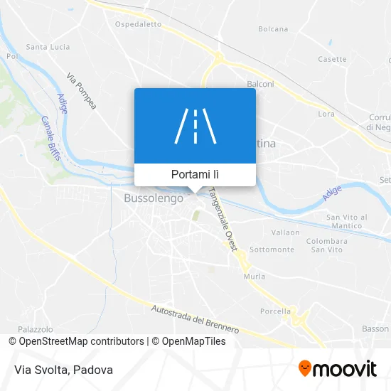 Mappa Via Svolta