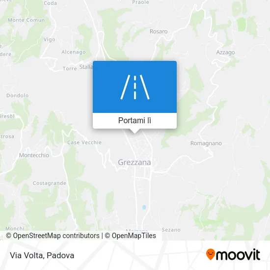Mappa Via Volta