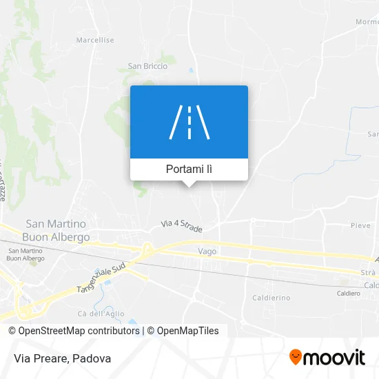 Mappa Via Preare