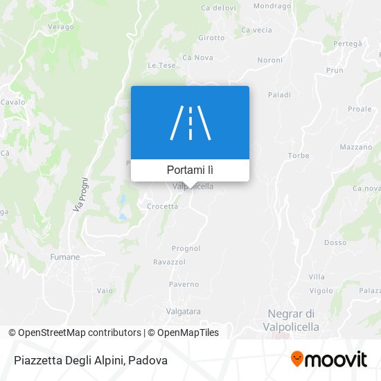 Mappa Piazzetta Degli Alpini