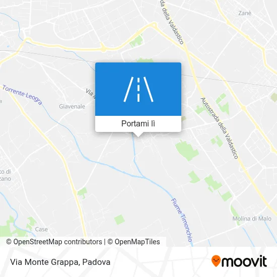 Mappa Via Monte Grappa