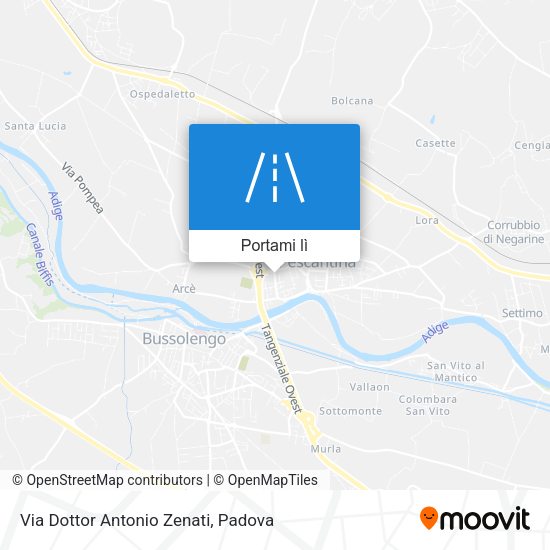 Mappa Via Dottor Antonio Zenati