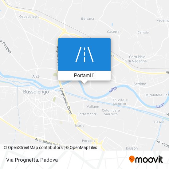 Mappa Via Prognetta