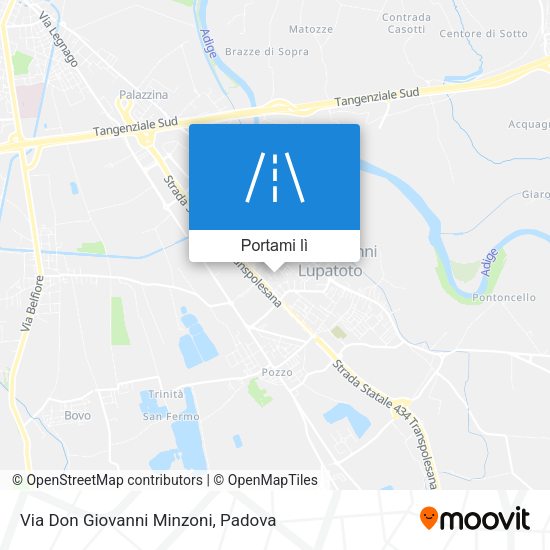 Mappa Via Don Giovanni Minzoni