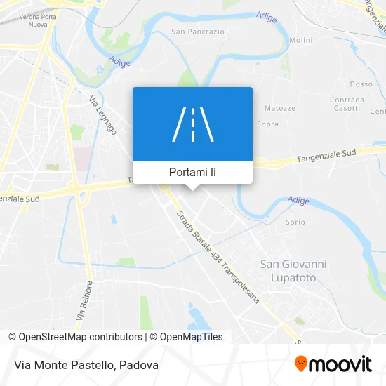 Mappa Via Monte Pastello