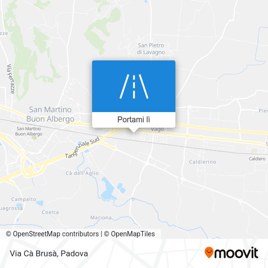 Mappa Via Cà Brusà
