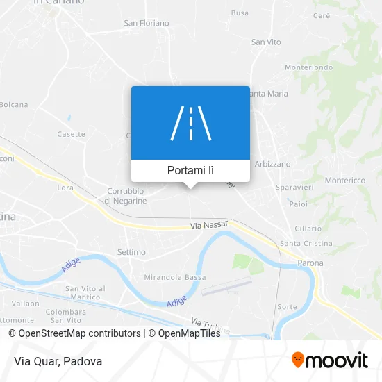 Mappa Via Quar