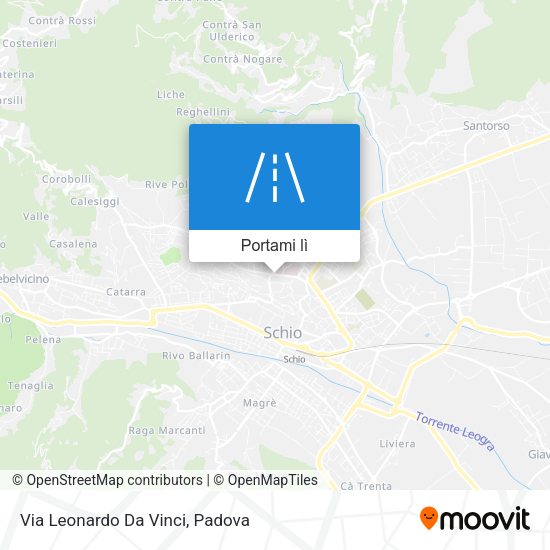 Mappa Via Leonardo Da Vinci