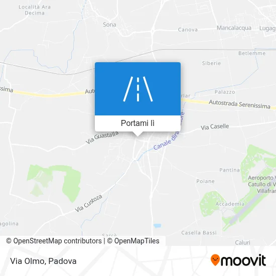 Mappa Via Olmo