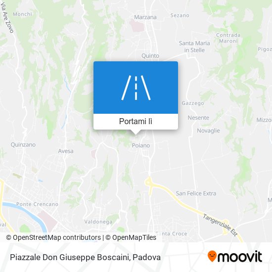Mappa Piazzale Don Giuseppe Boscaini