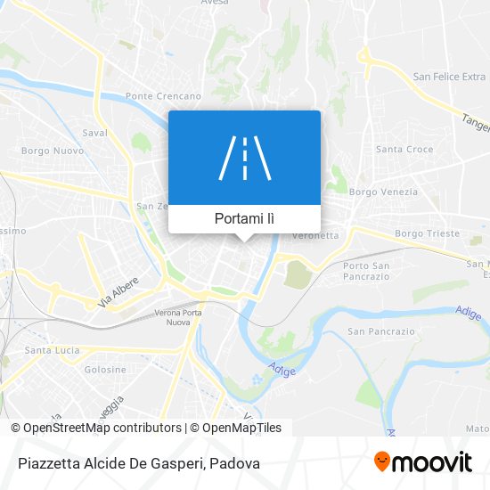 Mappa Piazzetta Alcide De Gasperi