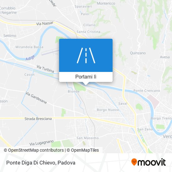Mappa Ponte Diga Di Chievo