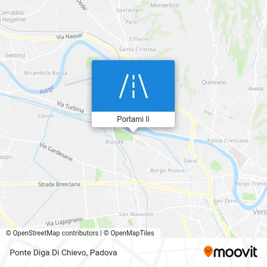 Mappa Ponte Diga Di Chievo