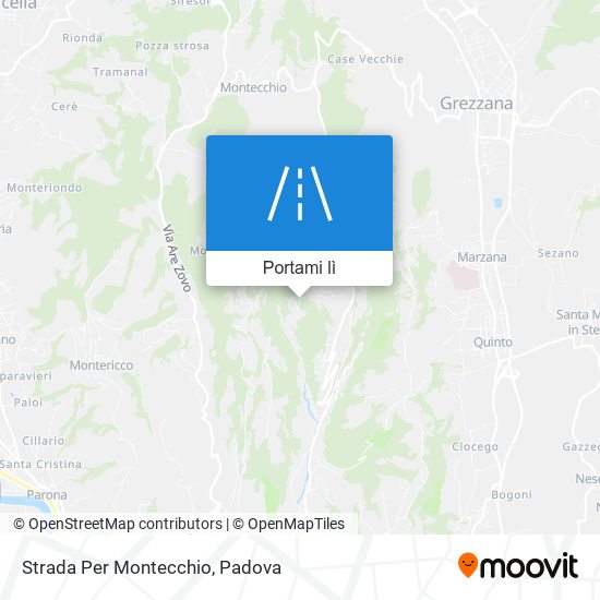 Mappa Strada Per Montecchio