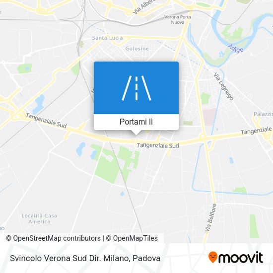 Mappa Svincolo Verona Sud Dir. Milano