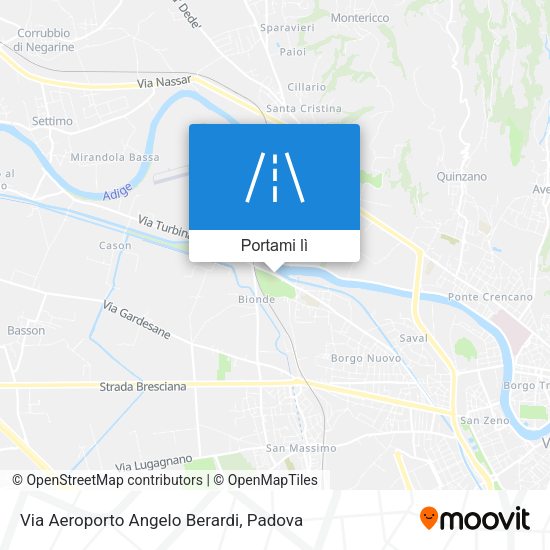 Mappa Via Aeroporto Angelo Berardi