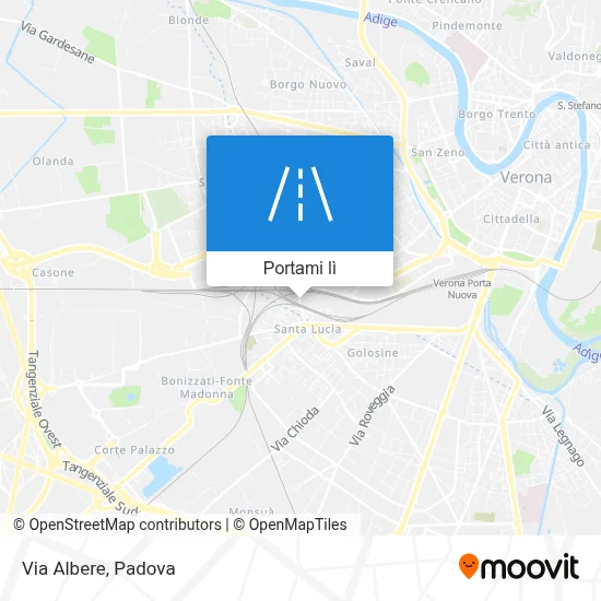 Mappa Via Albere