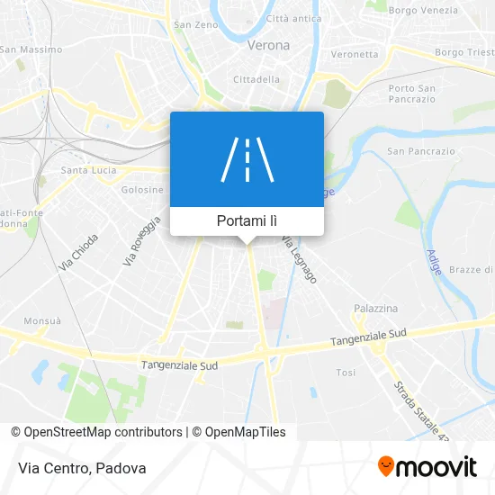 Mappa Via Centro