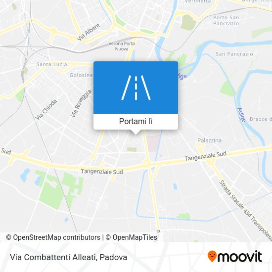 Mappa Via Combattenti Alleati