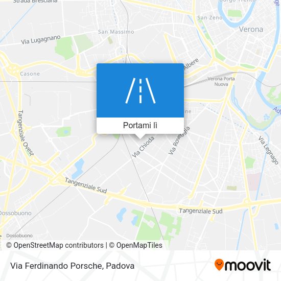 Mappa Via Ferdinando Porsche