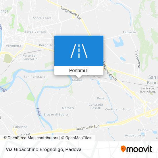 Mappa Via Gioacchino Brognoligo
