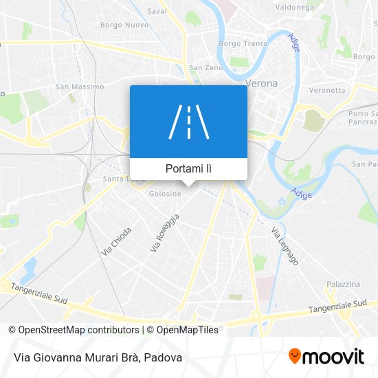 Mappa Via Giovanna Murari Brà