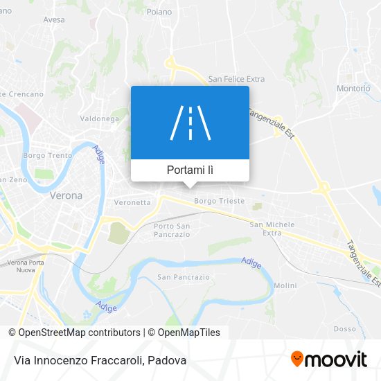 Mappa Via Innocenzo Fraccaroli