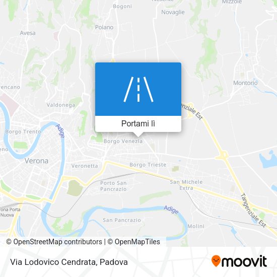 Mappa Via Lodovico Cendrata