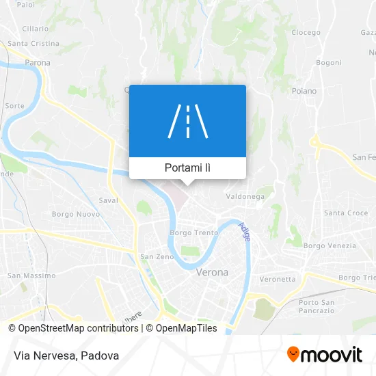 Mappa Via Nervesa