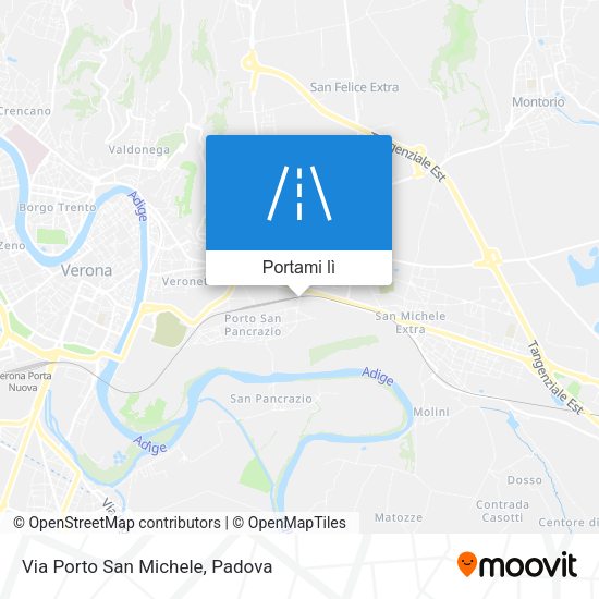 Mappa Via Porto San Michele
