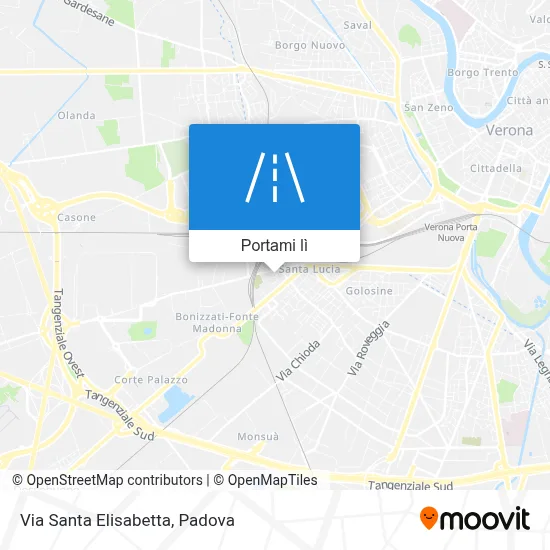 Mappa Via Santa Elisabetta