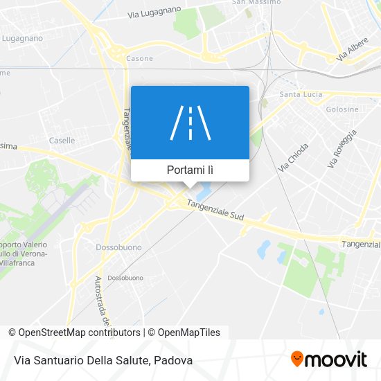 Mappa Via Santuario Della Salute