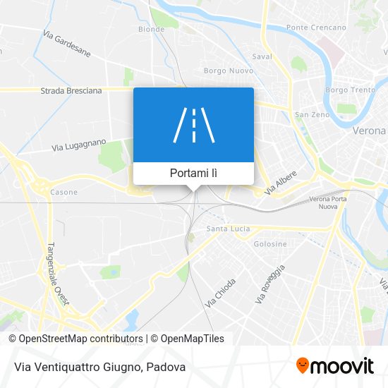 Mappa Via Ventiquattro Giugno