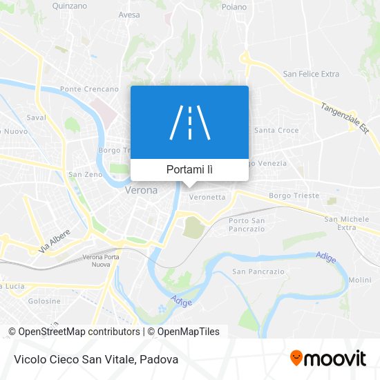 Mappa Vicolo Cieco San Vitale