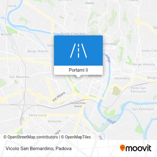 Mappa Vicolo San Bernardino