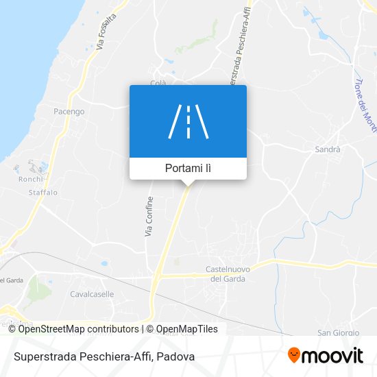 Mappa Superstrada Peschiera-Affi