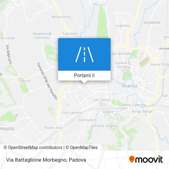 Mappa Via Battaglione Morbegno